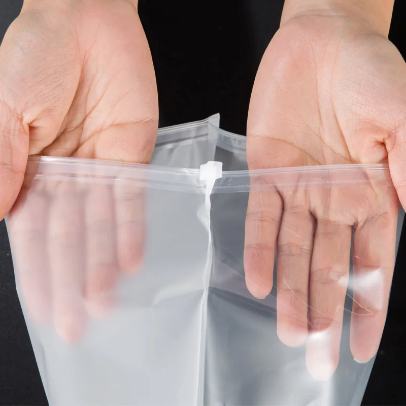 Packaging Bags Zipper Clear Zip Lock Bags Extra Heavy-duty Reclosable Plastic Custom 100pcs/lot Shoes & Clothing Poly Zipper Top