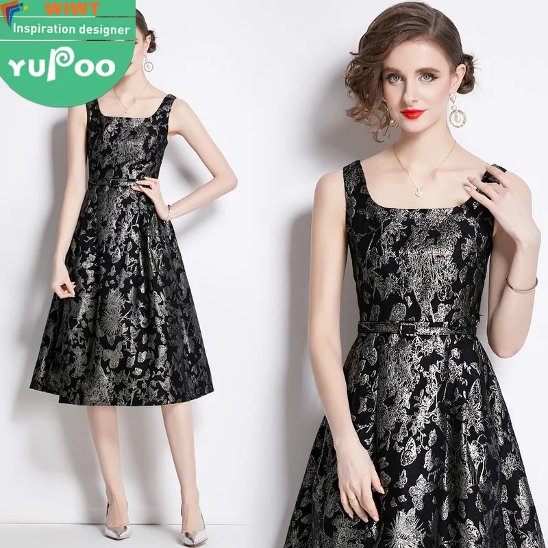 1629-98-833 Clothing Manufacturers Custom Woman Clothes Wholesale Prom Apparel Elegant Vintage Lady Oem Stock Long Dresses