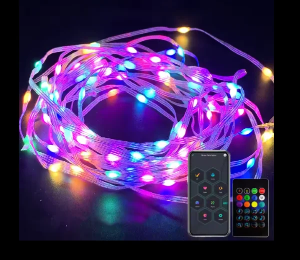 Curtain string lights