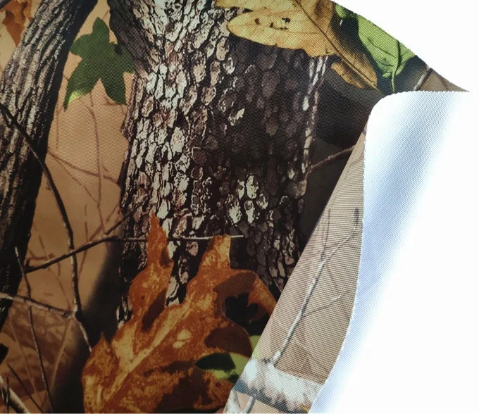  Ткань Оксфорд cordura из 100% полиэстера с камуфляжным принтом DWR и двойным Полиуретаном для большого объема