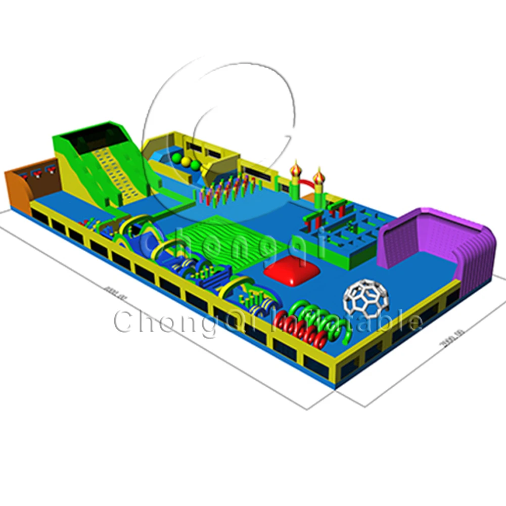 inflatable huge trampoline indoor amusement theme park inflatable fun park for sale