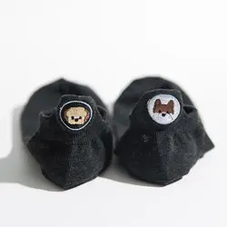 Женские высококачественные удобные хлопковые короткие носки Youki с вышивкой для щенков и маленьких собак