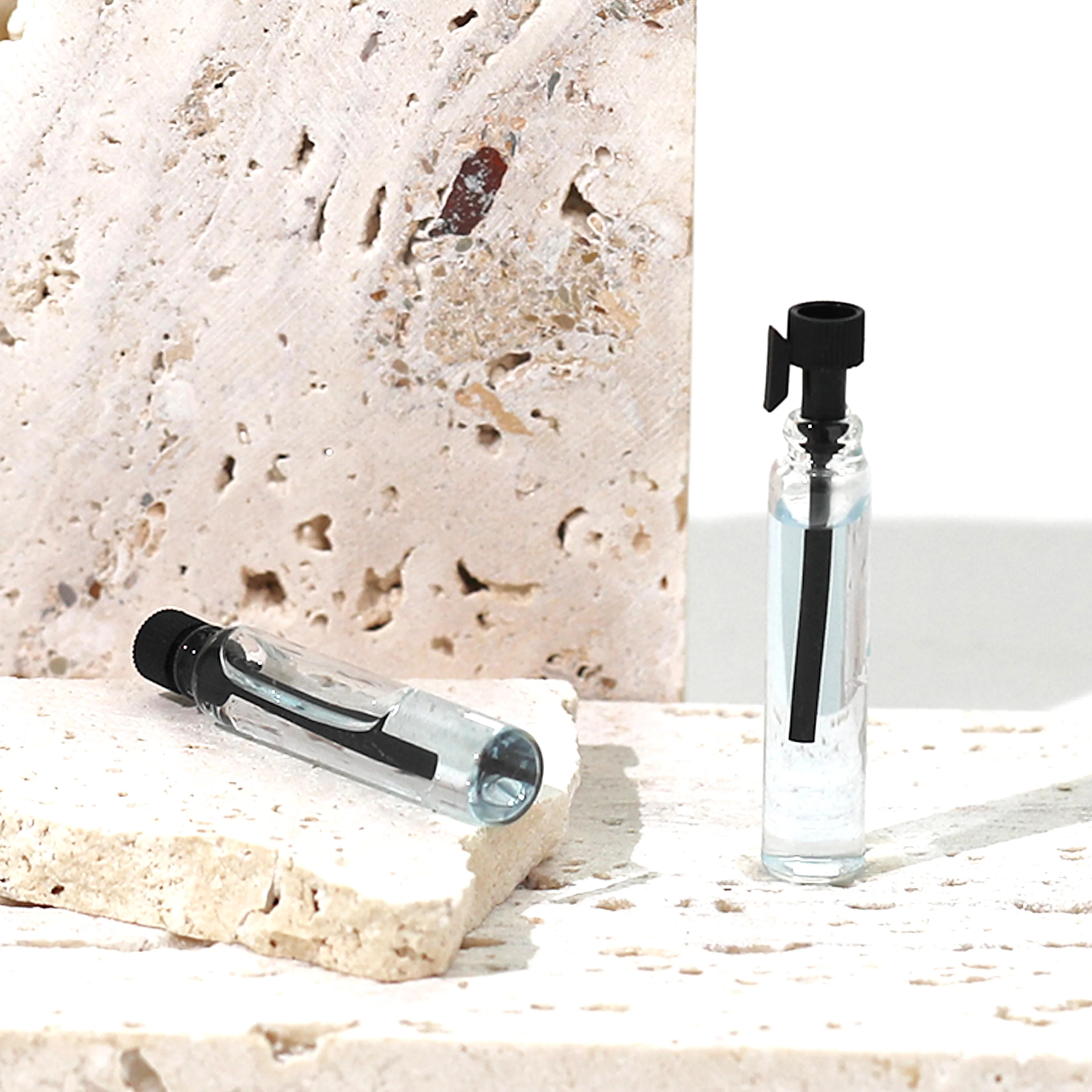 Portable Travel Free Sample 1Ml Dropper Pipette 1Cc Vial Small Essential Oil Perfume Liquid Bottle, 1Ml Glass Vials Bottle