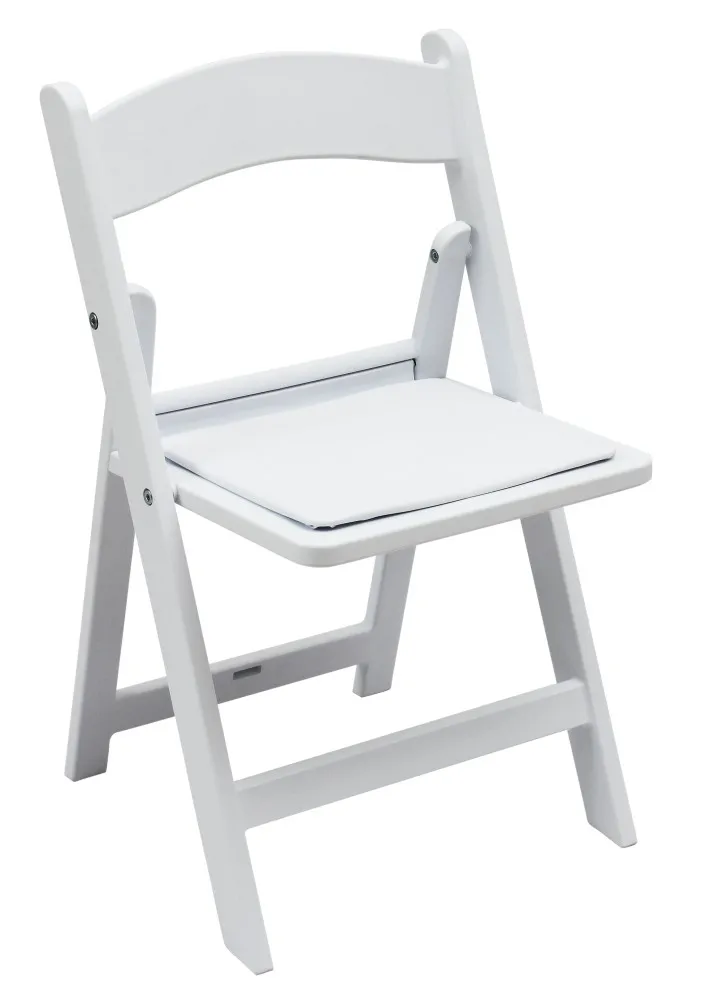 White 500kgs Weight Capacity Indoor/Outdoor Resin Folding Chairs