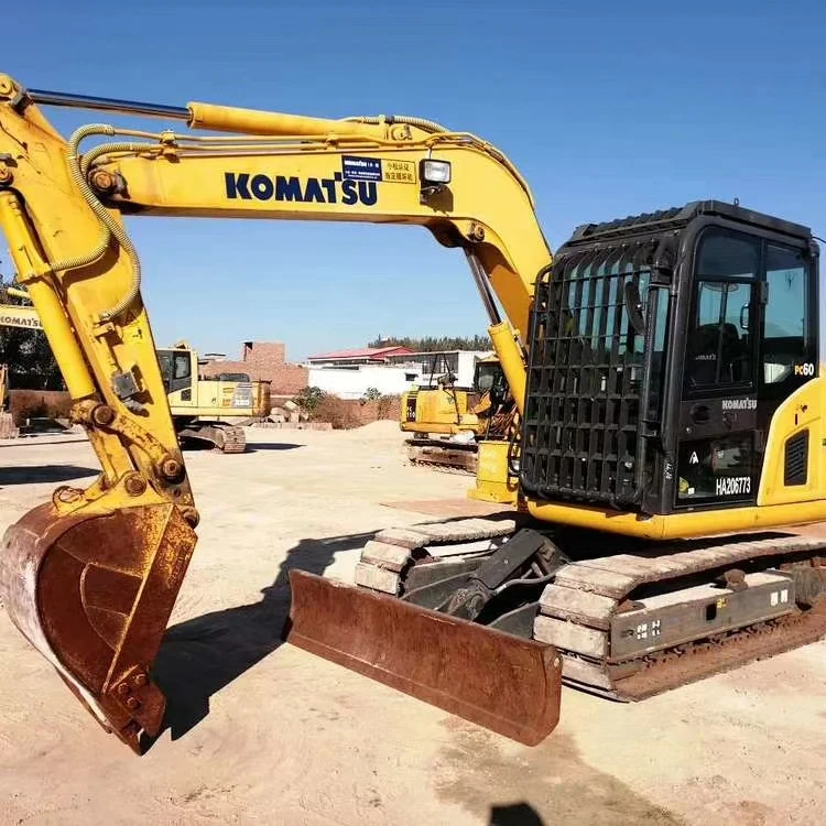 Used Komatsu Pc60-8 Mini 6ton Japan Hydraulic Crawler Excavator Backhoe Loader Cheap Earth Moving Digger komatsu Pc60