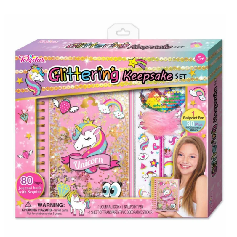 2024 toddler writing folding diary face painting kit manufacture DIy Secret stick book educational learning materials write book