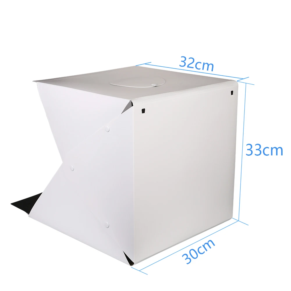 Kaliou Folding Studio Light Box Photo Studio Box with Black/white Background Soft Light box 30*30 cm