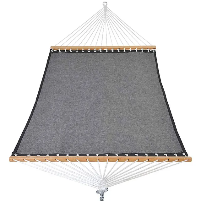  Blue printed woven folding bamboo stick camping hammock stand Square