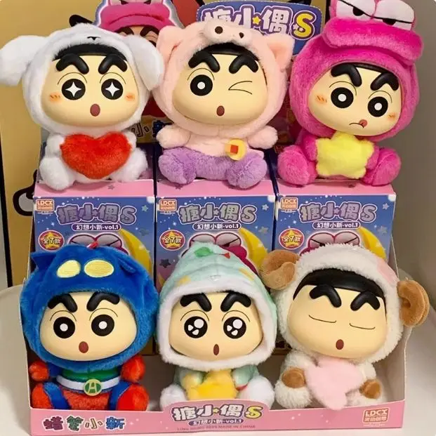 Z732 New arrival Dynamic Crayon Boy Fantasy Series Trendy Blind box Plush Toy Vinyl Handmade Doll Set Gift for children