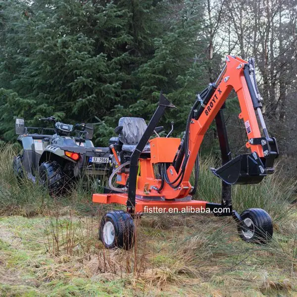 13.5hp Small Backhoe Mobile Mini Excavator Farm ATV  Towable Backhoe