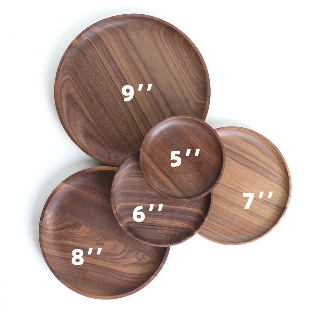 Modern art  Phuket Acacia Wood Plates wooden serving  tray are perfect to make that dining