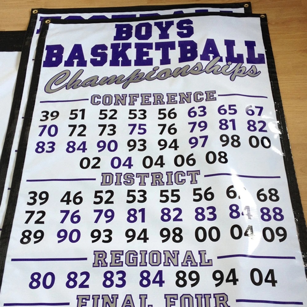 Custom Championship Banners National College School Teams LOGO Flags Digital Printing  Education End Users