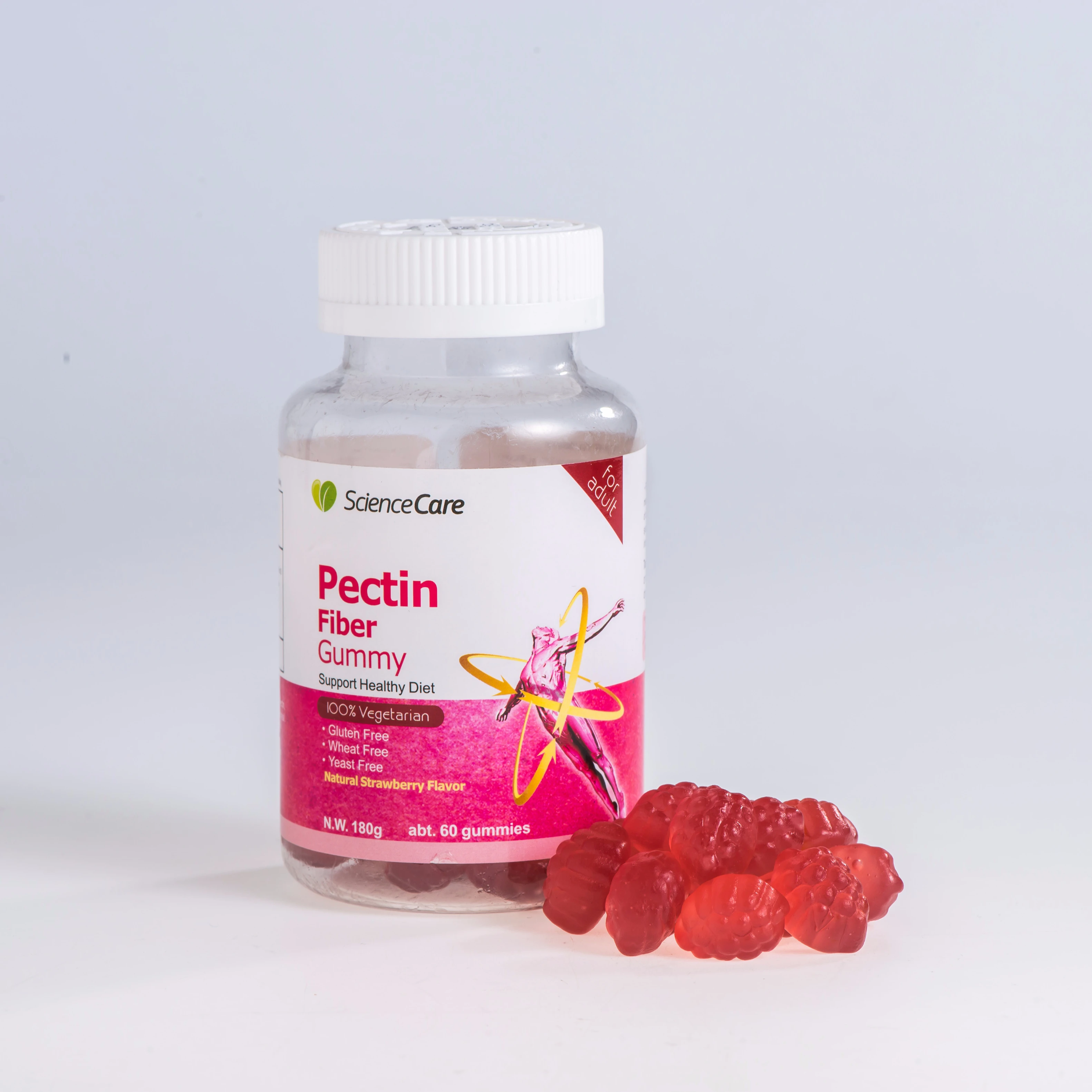 FuweiYichao Dietary Supplement Adults Pectin Adults 180g Fiber Gummy