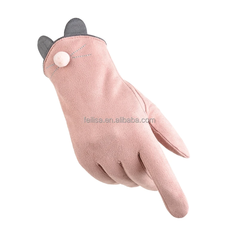 
Fashion gloves for women wholesale All-fingered warm female gloves 