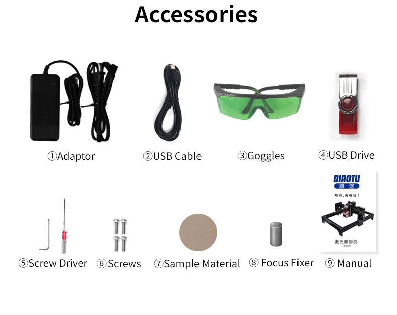 Diaotu 5.5W Laser Engraving Machine Plywood Laser Cutting Machine 10W Laser Cutting Machine for Plywood