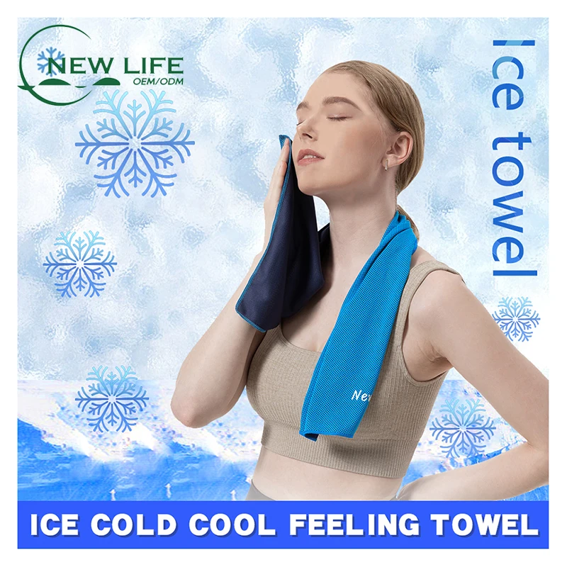 Soft Breathable Microfiber Ice Towel for Gym Running Golf Workout Camping Fitness Travel Refreshing Cooling Towel