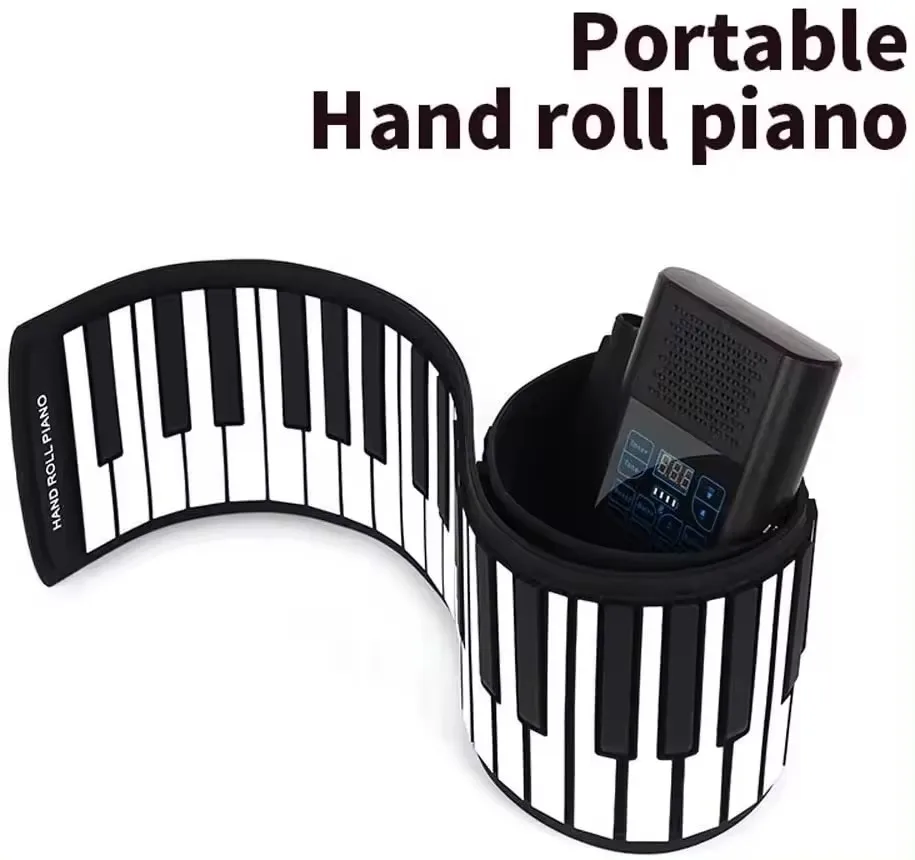 Beginner-friendly 88 Keys Electric Piano Keyboard Mini Midi Controller Electronic Organ Touch Roll Feature Musical Instruments