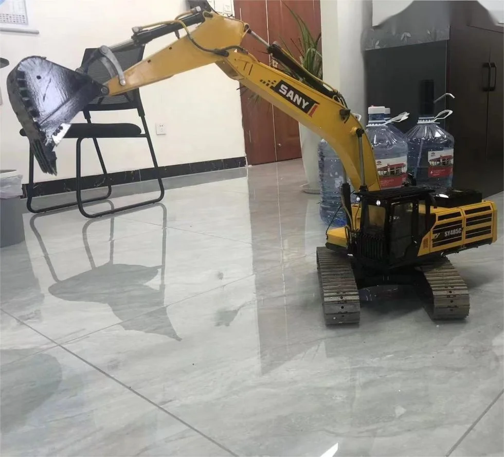 1:12 rc excavator -Used 1/12 rc excavator metal hydraulic remote control Sany excavator model