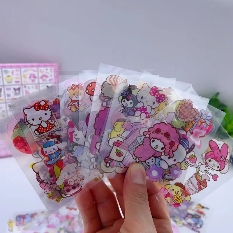 2023 Popular Decorative Sticker Cartoon Stickers for Kids DIY Kawaii Melody Cute Cartoon Creative Stickers Set