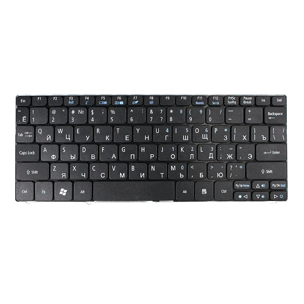 Клавиатура для ноутбука acer 521 522 533 D255 D257 D260 D270 Nav50 LT21 LT32 RU