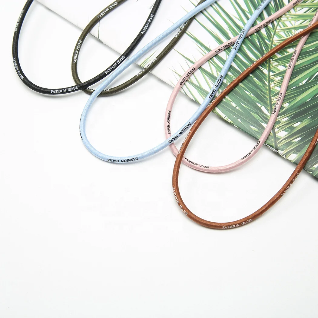 Soft Reflective Elastic Round Bungee Cord 1mm 3mm Poly For Jewelry Making