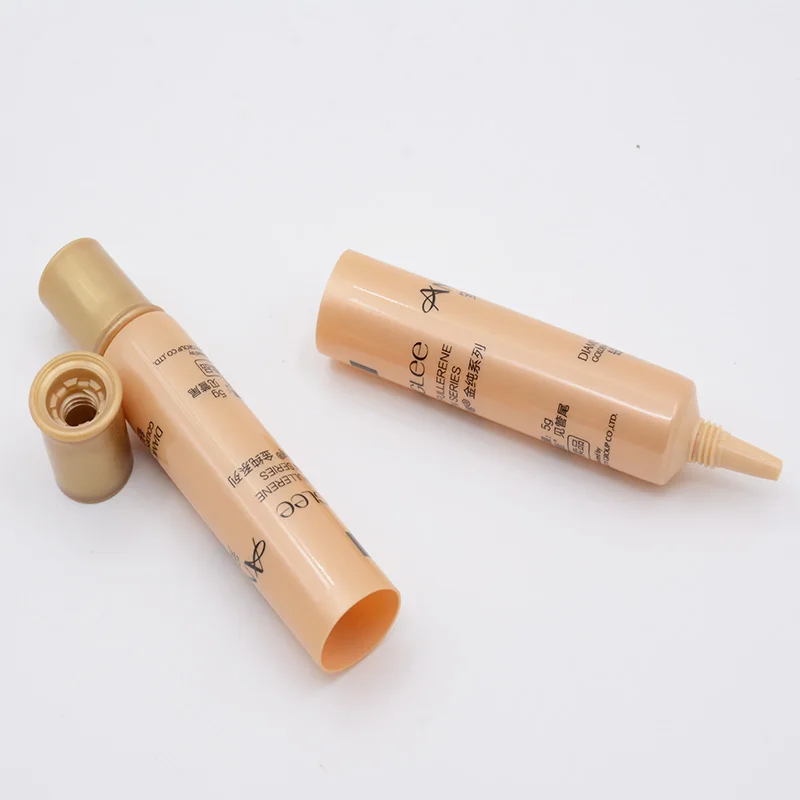 Customized size and colour 5ml 8ml 10ml eye cream sample tube moisturiser small diameter cosmetics plastic tube for packaging