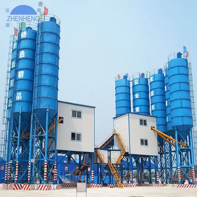 Concrete mixing station concrete mixer dry wet mix hzs60 concrete batching plant price low