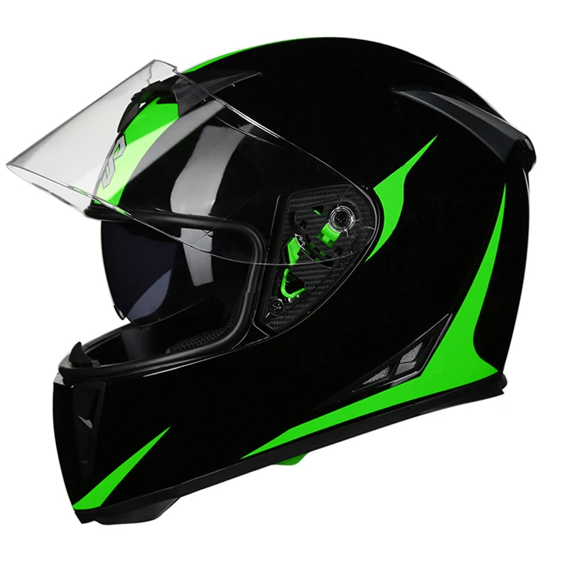 SUBO Racing full face helmet dot certificate approved black motorcycle riding helmets