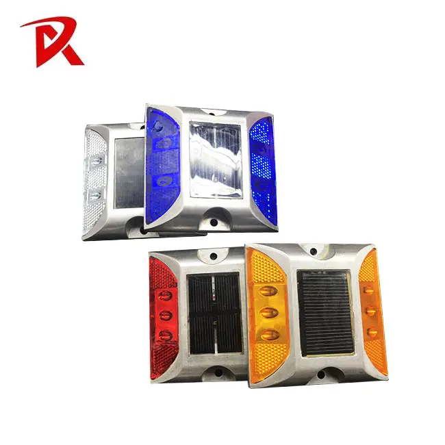 Aluminum Solar LED Cat Eye Reflective Road Stud Solar Road Stud Flashing Light