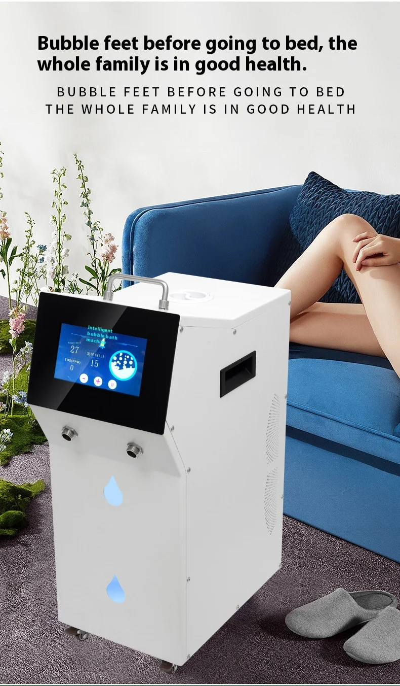 The fully automatic hydrogen bubble bath machine and foot bath proton membrane achieve high-concentration hydrogen generation.