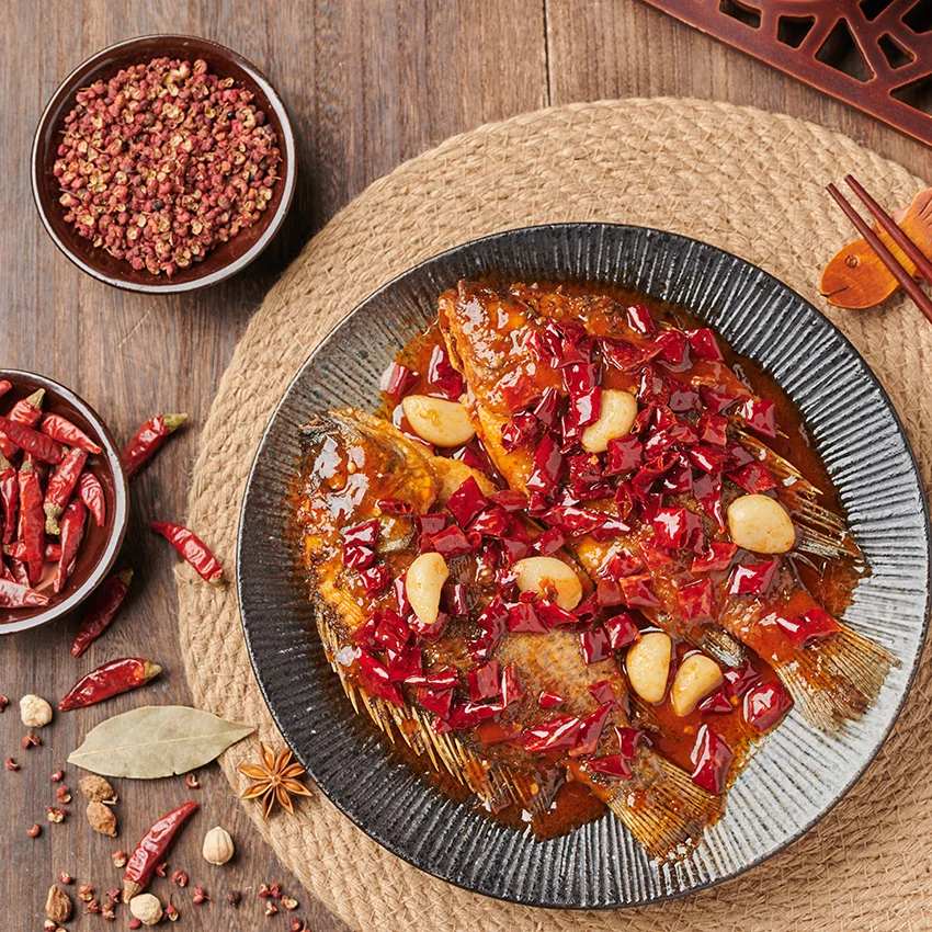 High Quality Delicious and Convenient A lazy person food Spicy Grilled Fish Suitable for Chinese restaurant