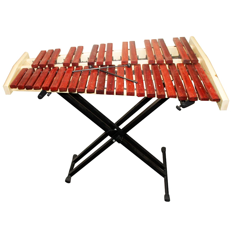 Manufacturer wholesale good quality 37 notes wooden glockenspiel xylophone with stand