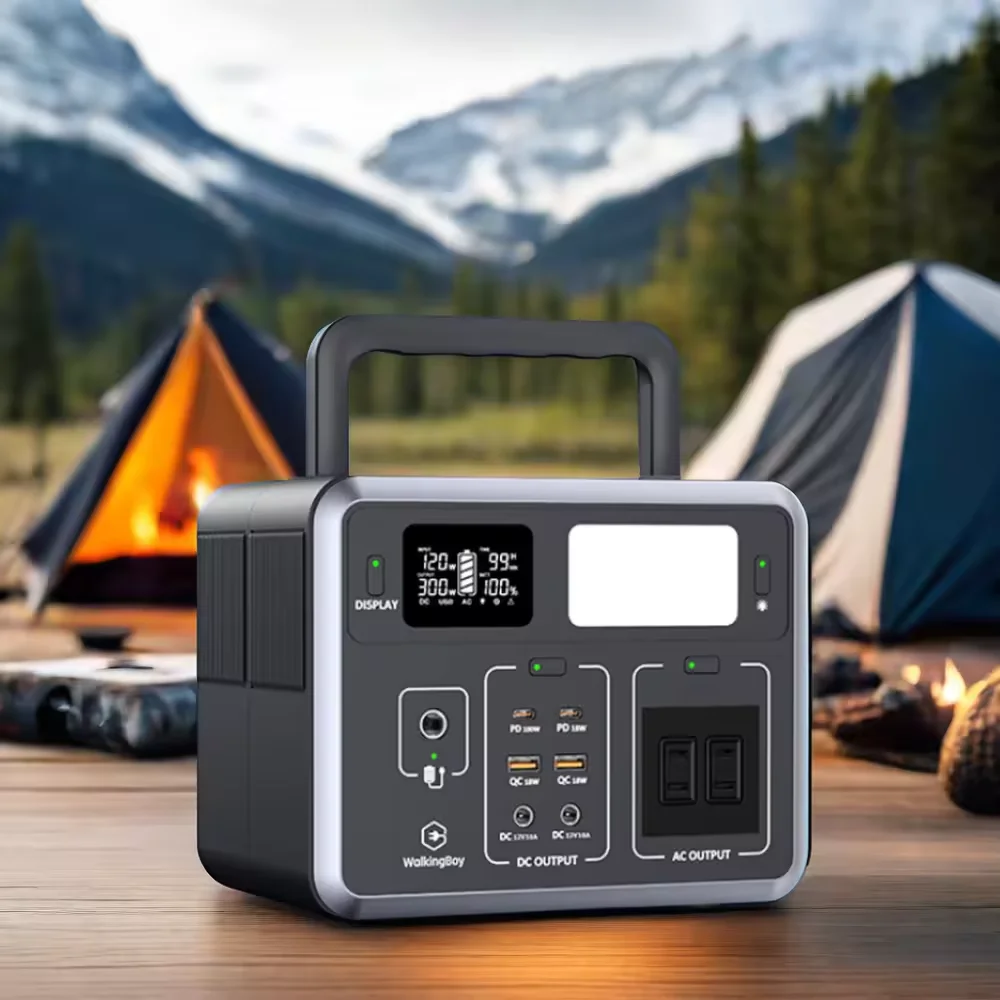 300W USB Type-C DC AC Solar Power Station Fast Charge Portable Power Stations Bank For Portable Power Pack