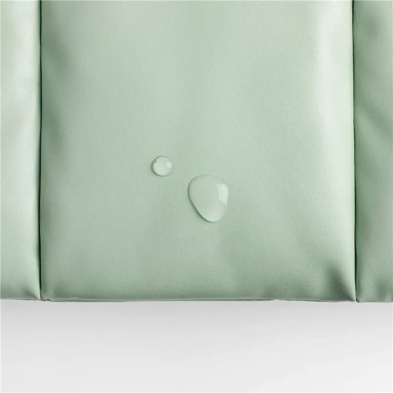 2023 New Fashion Puffy PU Leather Laptop Sleeve  Bag Women Laptop Carrying Case Mini Laptop Pouch