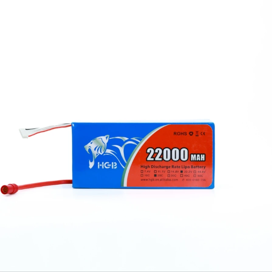 16000mAH 22000mAh 22.2V 6S LiPO Battery Burst 25C for Big Load Multirotor FPV Drone Hexacopter Octocopter