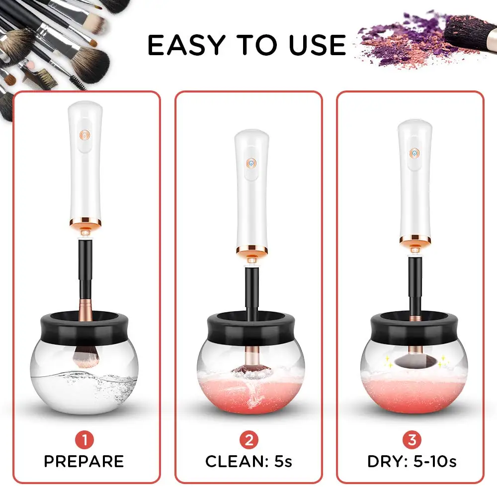 Professional Electric Premium Cleansing Make Up Brushes Cleaner Dryer Washing Scrubber Machine Cleaning Makeup Brush Washer