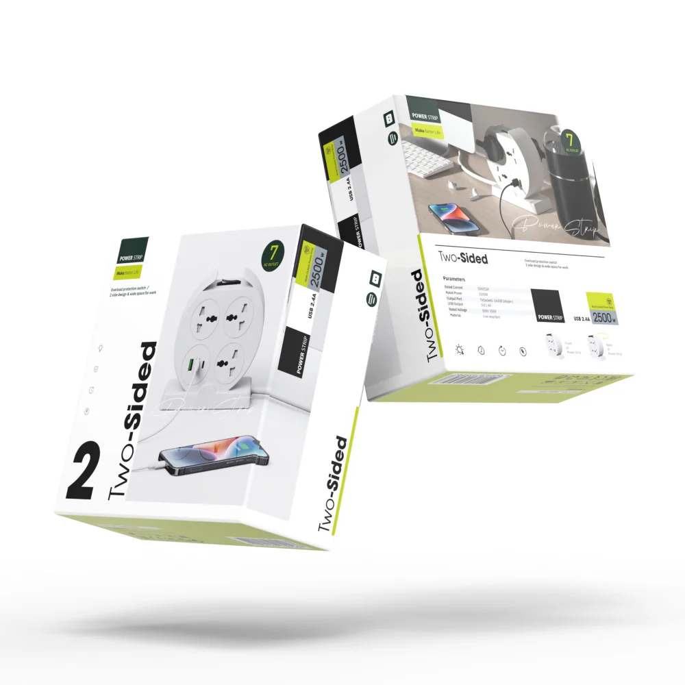 UK EU Plug Table Tower Universal Extension Socket Electrical Accessories Switch and Socket Smart Power Lead Strip with USB Port