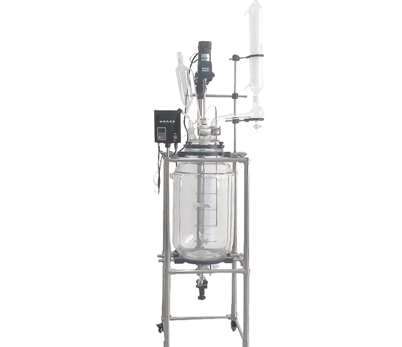 S212 1L 2L 3L 5L  Automatic Lab Vacuum Double Jacketed Glass Chemical Reactor
