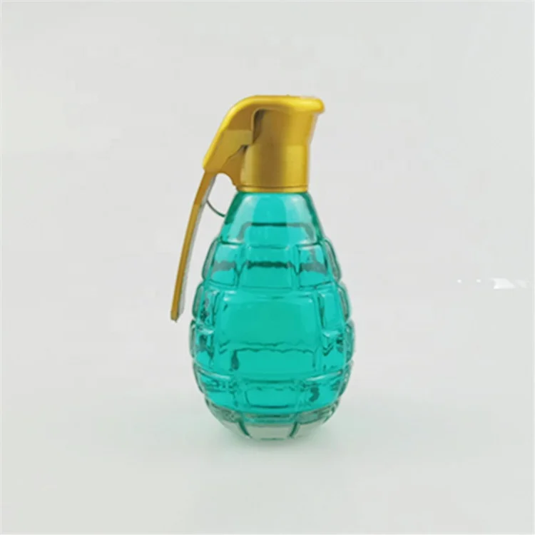 Стеклянная бутылка для спирта объемом 4 унции, 120 мл, стеклянная бутылка В ФОРМЕ Бомбы для ликера