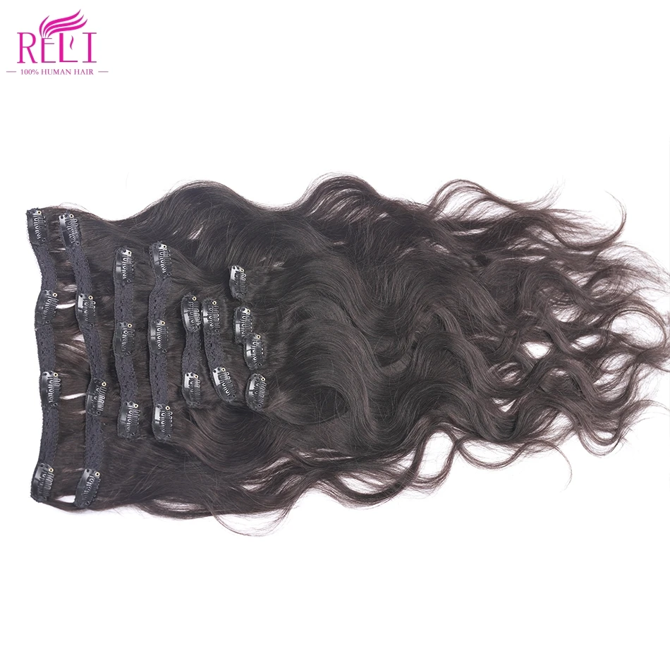 Invisible clip ins human hair seamless virgin remy clip in hair raw indian body wave 100% human hair extensions clip in