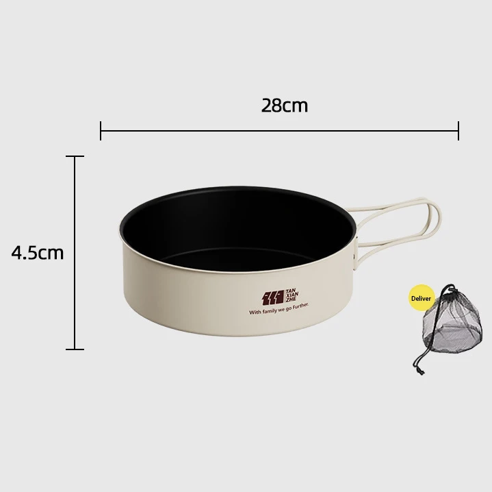 Outdoor Cookware Three-Piece Cookware Set Camping Pot Cassette Stove Kettle Portable Set Pot Boiling Teapot Wholesale