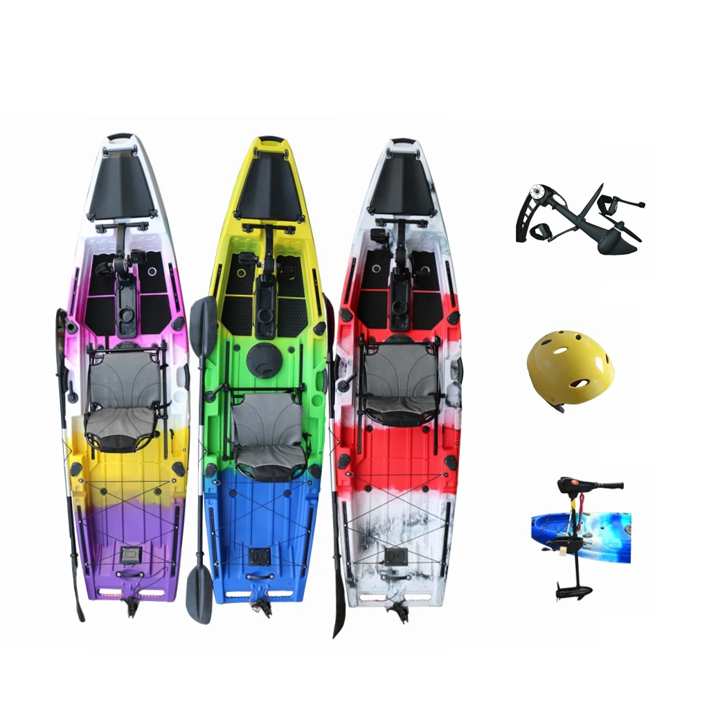 Best Selling Popular High Quality 3.3 M 1 Person Sit On Top Pedal Drive Fishing Kayak Lldpe Material for Sale