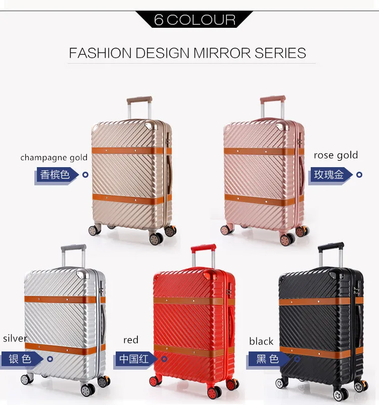 
customer hard shell fashon design suitcases luggage traveling outdoor ABS+PC luggage set for sale 