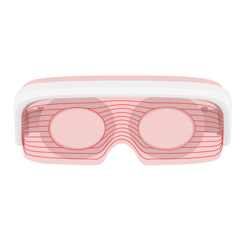 OEM ODM 3D Eye Vibration Led Red Light Therapy Device Led Eye Glasses Anti Aging Led Therapy Eyes Massager