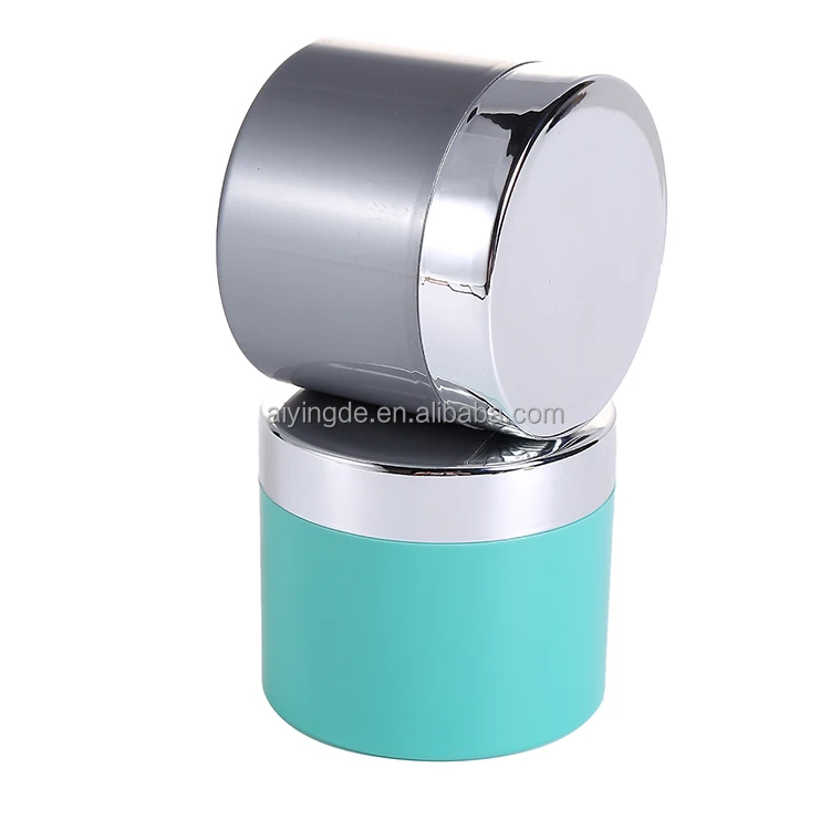 200ml/250ml Matte Black Surface PP Cream Jar with Rose Gold Lid for Hair Wax cream jar with gold black sliver aluminium cap