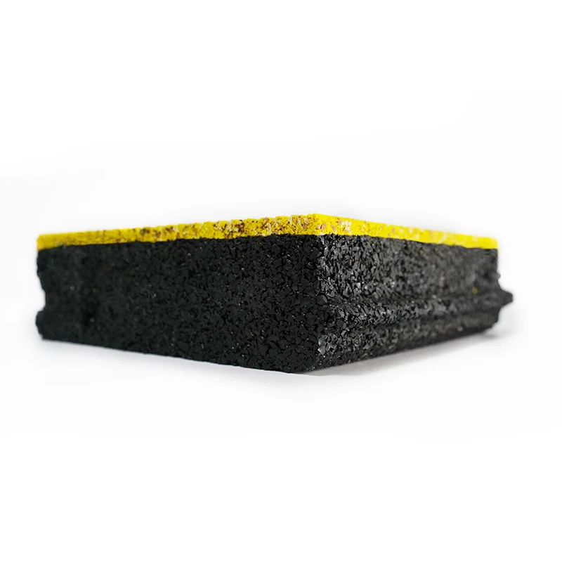60 mm Thick Rubber Paving Indicator Tactile Flooring Tiles for Blind People