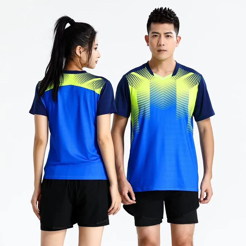 SDN-006 быстросохнущая униформа для бадминтона, настольного тенниса, оптовая продажа, мужская рубашка для студентов, одежда для тенниса для женщин