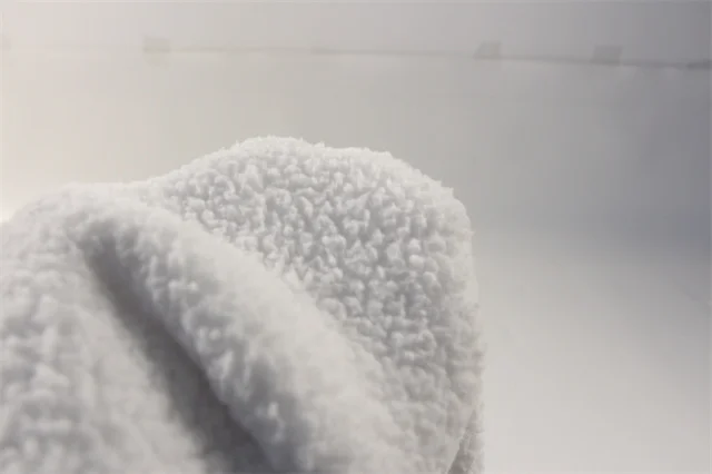 2022 Hot Sale Product 100% Polyester Plain Imitated Cotton Sherpa Shu Velveteen Fleece Fabric For Blanket