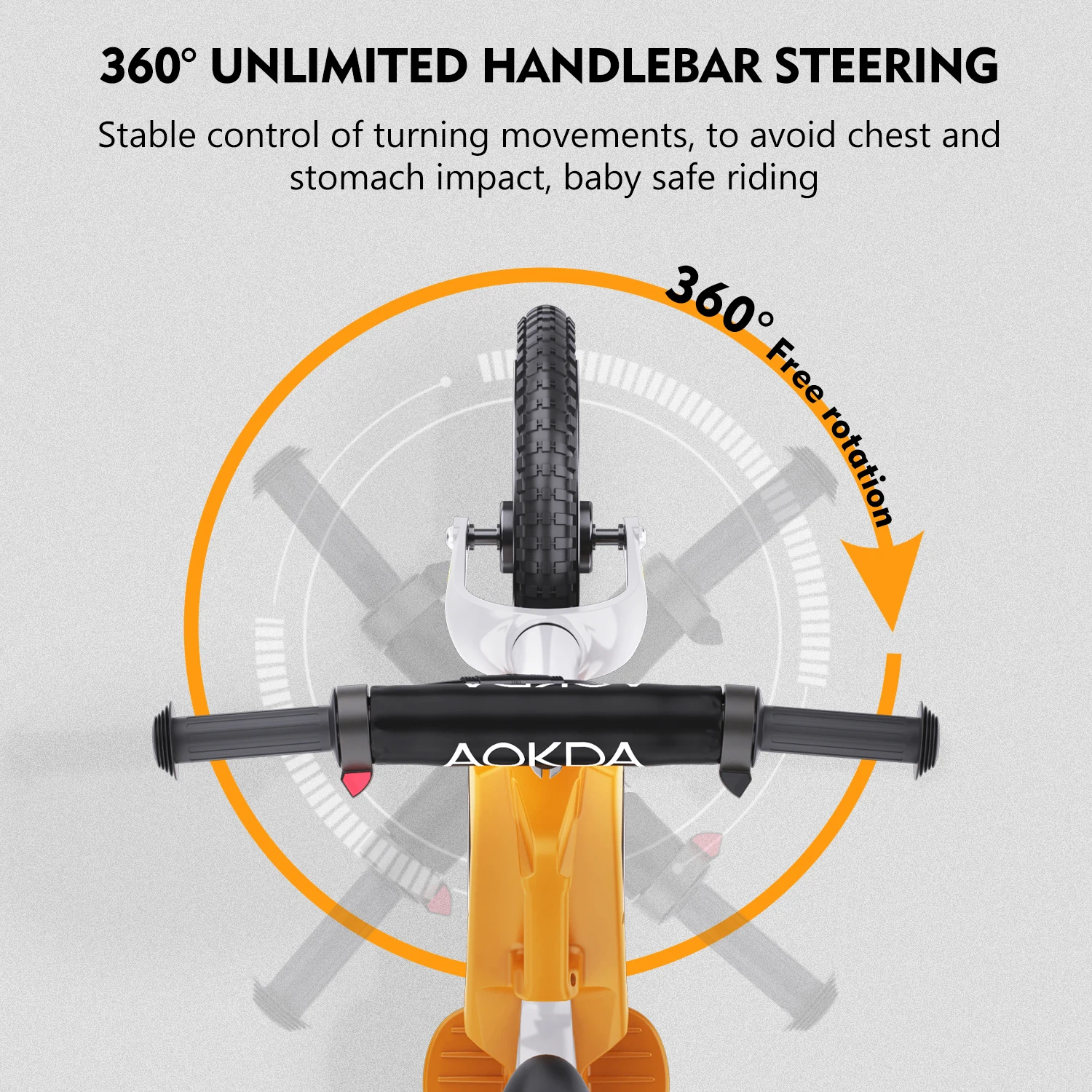 Children Mini Electric Bicycle US Stock AOKDA K8 21.6V 5.2Ah Lithium Battery Child Ebike 12 Inch Electric Dirt Bike for Kids