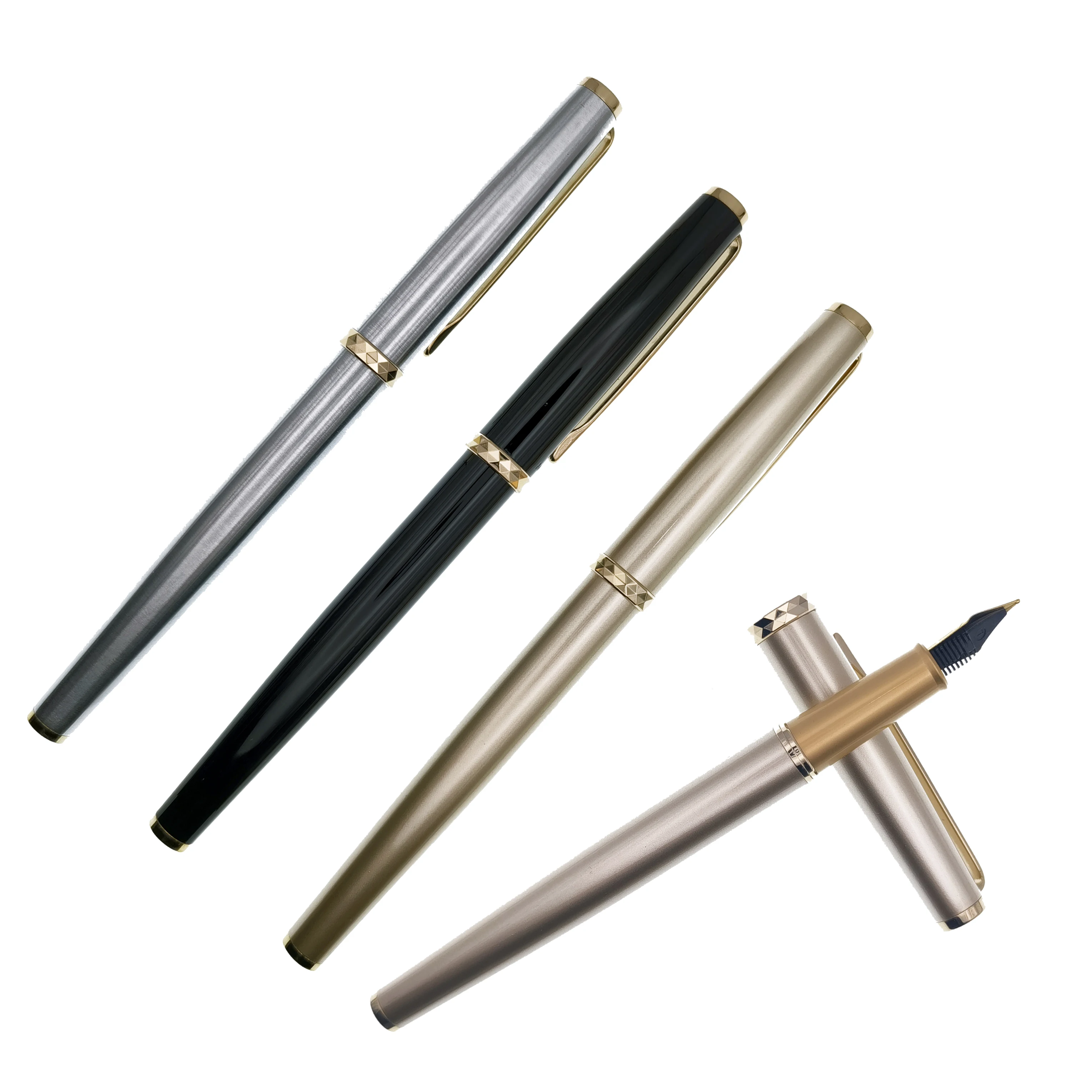 China imported wholesale luxury copper fountain pen business with custom logo